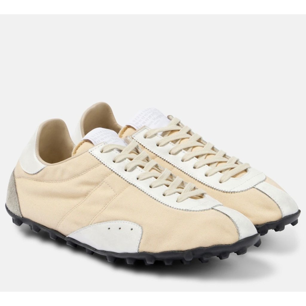 Maison Margiela Women’s Sprinter Low-Top Sneakers Yellow Pale Eu38 S58ws0264